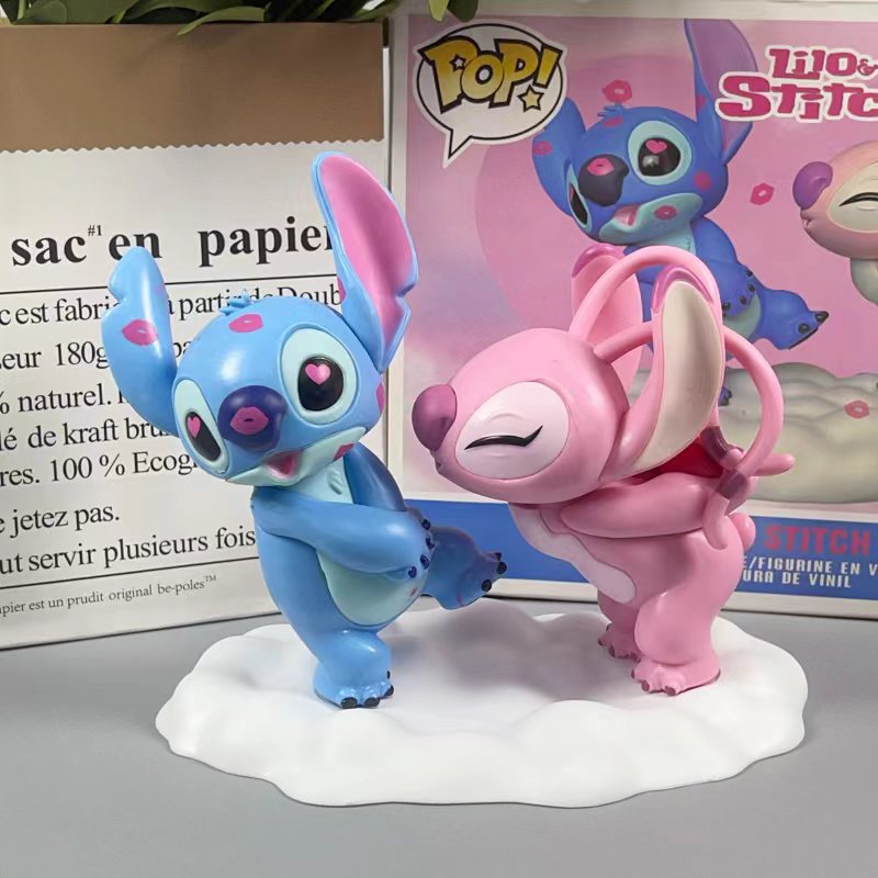 Star Baby Sticky Hecho a mano Sticky Angel pareja Kiskiss modelo de regalo de San Valentín