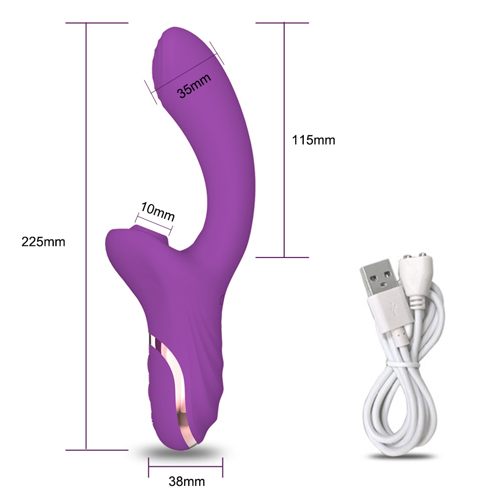 Female Sucking, Vibrating, Tapping, Massage Stick, Strong Motion AV Stick, Playful Teasing, Double Headed Stick, Adult Sexual Product_voghion.com