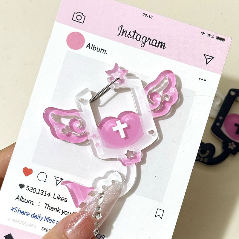 かわいい猫楽しいアクリル特殊形状多機能キーホルダー漫画スタイルカラビナ特殊形状カラビナ|undefined