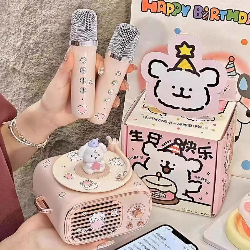 Line Puppy 誕生日プレゼント Bluetooth 小型オーディオスピーカー 男の子が女の子の親友に贈る実用的な高級卒業式|undefined