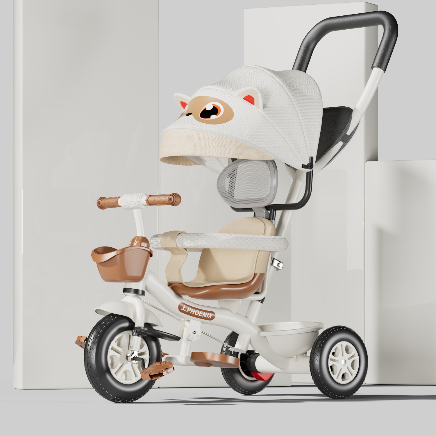 Spot al por mayor Phoenix niños triciclo 1-3-2-6 años bicicleta de empuje manual grande bebé de juguete