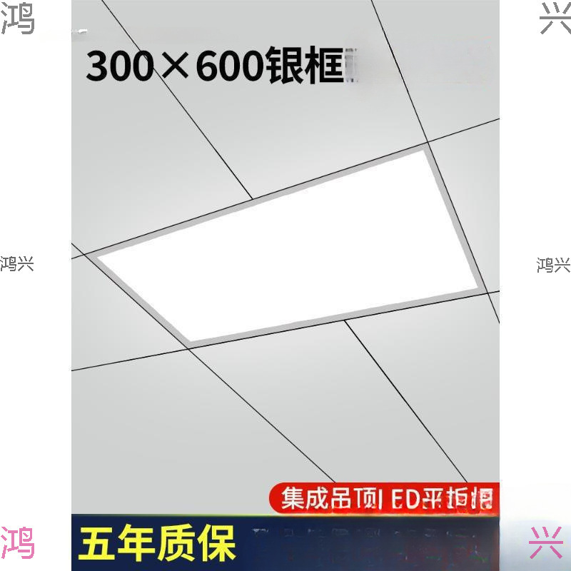 厨房吸顶灯3060天花板铝扣板灯集成吊顶灯面板灯厨卫灯300600