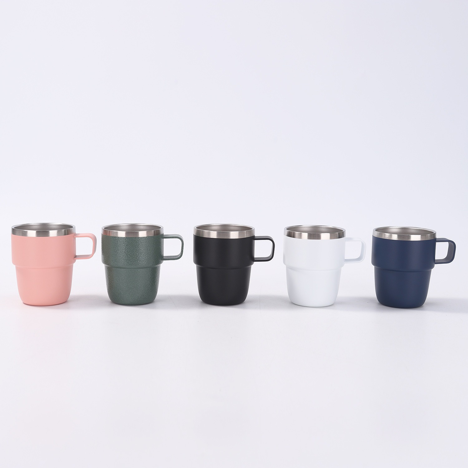 Taza de alto valor creativo de acero inoxidable 304 taza aislante de vacío de doble capa simple taza de café de oficina doméstica