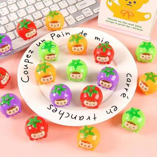 Creative Children's Food and Play Green Apple Fruit Pull-Back Car Student Class Toy Green Apple Pull-Back Car Wholesale