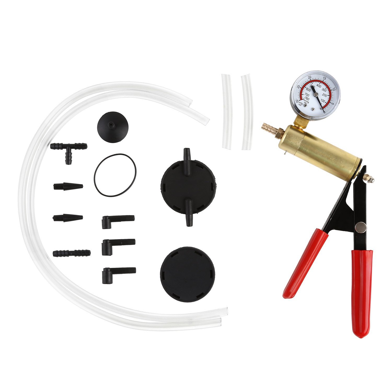 Coche bomba de vacío manual de doble propósito vacío presión negativa pistola de succión freno aceite reemplazo detector herramienta de reparación