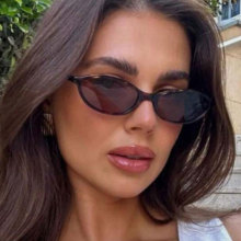 新款个性猫眼小框复古时尚太阳镜欧美户外防晒度假休闲百搭太阳镜