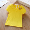 Summer cotton children's short sleeve T-shirt, colored summer clothing, jacket, with short sleeve