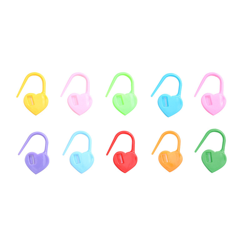 1000 herramientas de trenzado anti-desbloqueo amor de botón de plástico marca de pin contador de suéter