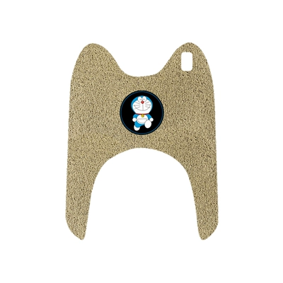 Electric vehicle foot mat — Pad - yadi-k8e-three-wheel-beige-foot-pad-ding-dong-cat-model-comes-with-velcro