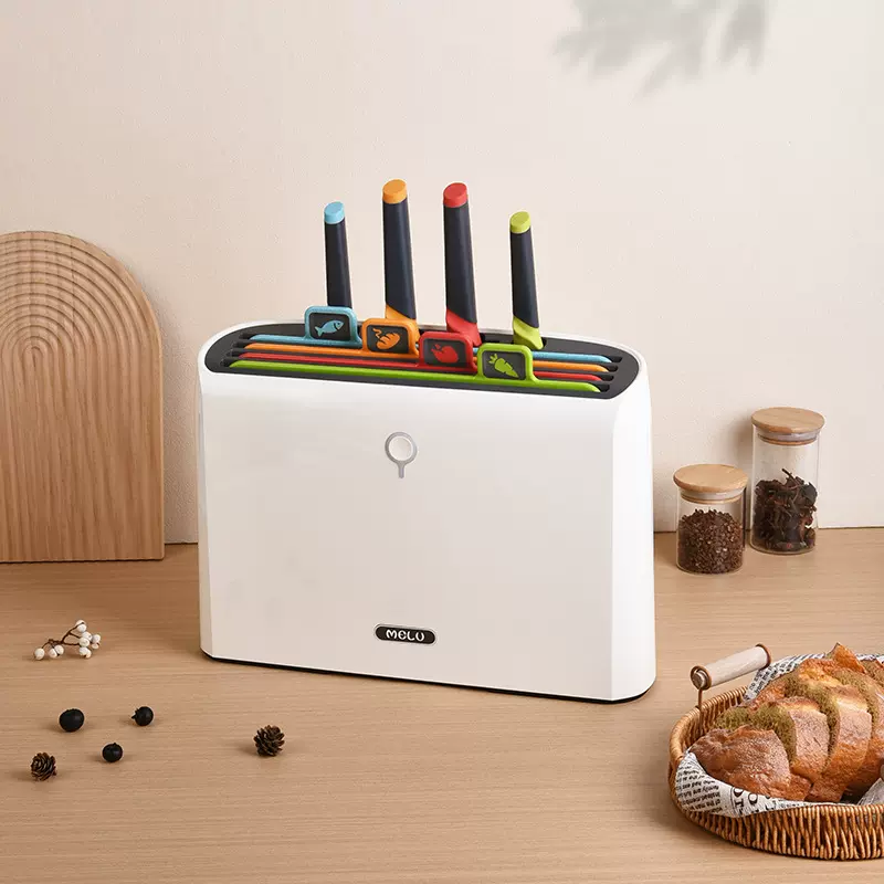 跨境家用厨房消毒刀架菜板刀具套装收纳架智能分类辅食消毒机除菌