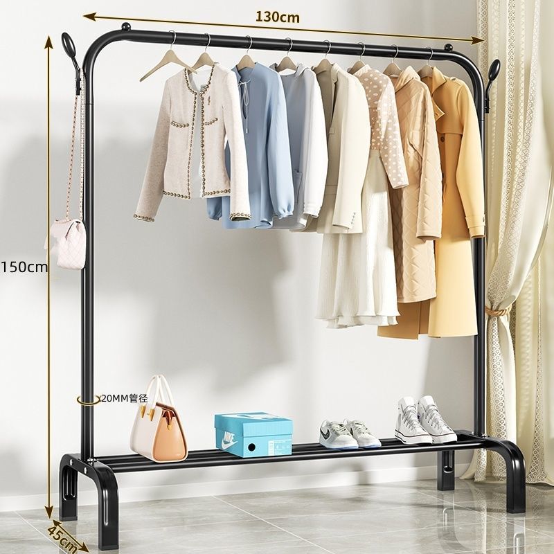 Perchero de secado plegable de pie para uso doméstico dormitorio balcón interior colgar ropa de forma sencilla