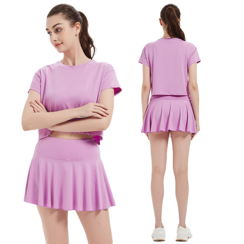 투피스 세트 24W507 21W191 풀 라이트 퍼플