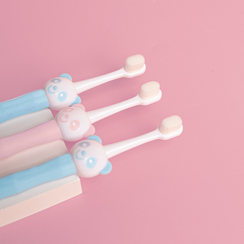 Haoniu soft-bristled children's 1-3-6-12 years old soft-bristled toothbrush infant and toddler baby toothbrush soft-bristled wholesale