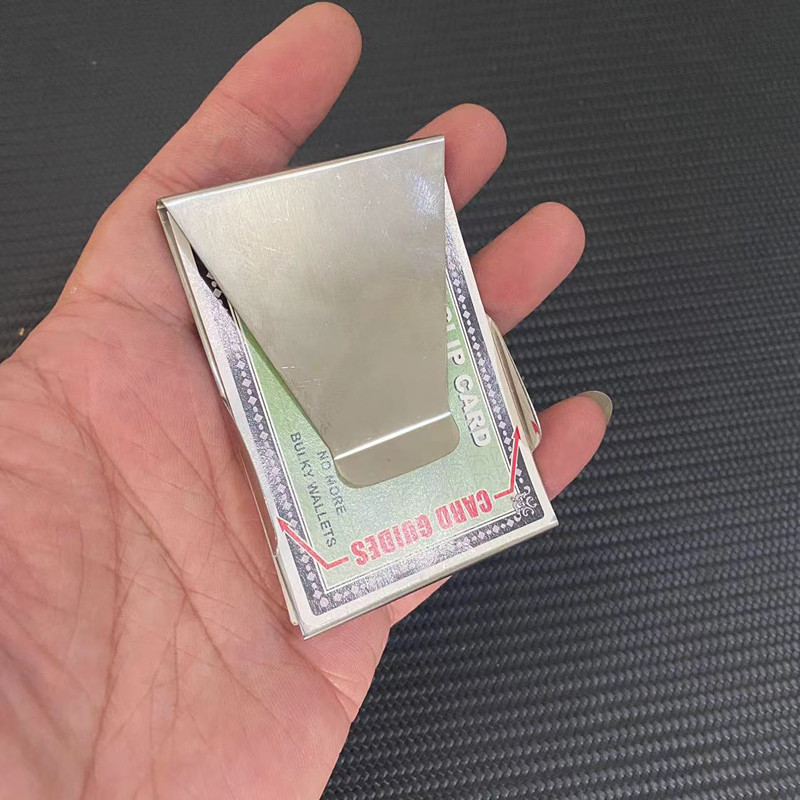 多用途不锈钢钱夹/钞票夹/夹/钱包/金属钱夹 双面夹 卡片夹