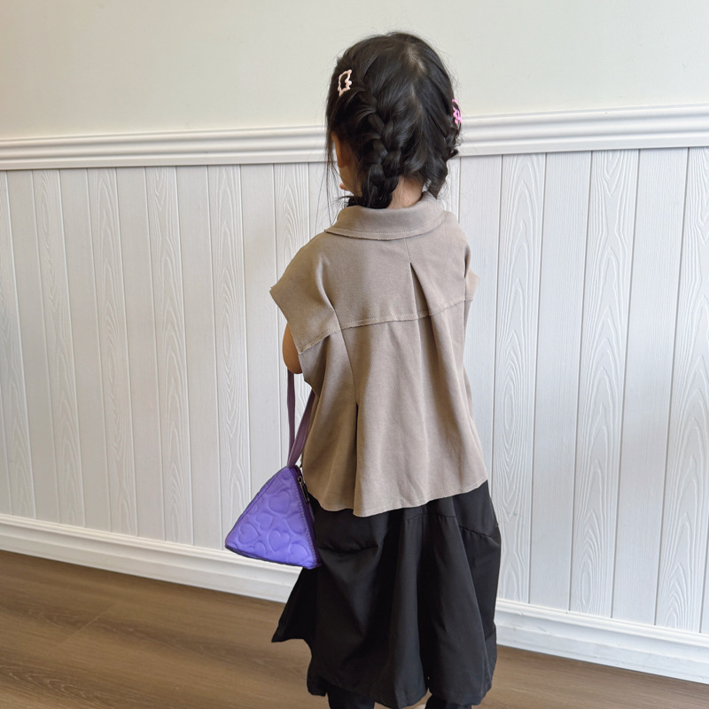 Bonito bolso infantil con forma de zongzi simple color sólido mini bebé mochila portátil auriculares bolso de cambio