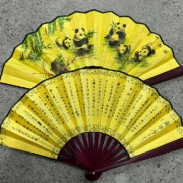 8寸男扇古風扇子中国折扇赤骨絹布扇子古代男はいつでもダンス扇子の道具を持っています。|undefined
