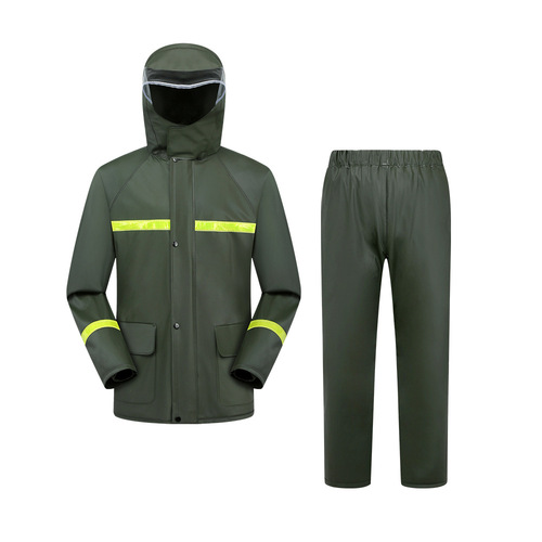 Shangqiu raincoat split electric vehicle single person set take-away rider adult men's leather full body anti-rain knit 