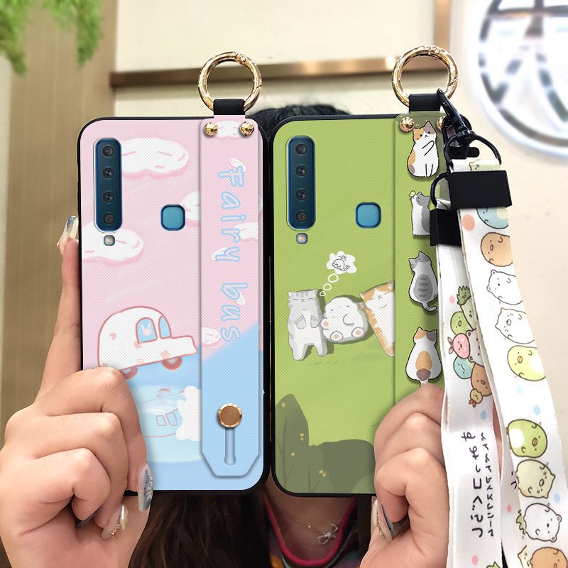 Suitable for Samsung Galaxy A9 2018/s/20 phone case ins lanyard personalized lanyard soft tpu texture fashion