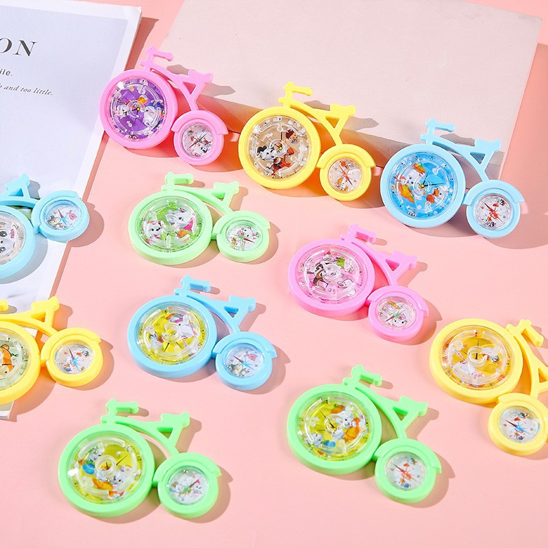 Bicicletas infantiles laberinto juguetes de mano puzzle educación temprana regalo creativo dibujos animados juguetes divertidos al por mayor