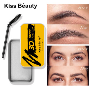Kiss beauty cross-border hot sale colorless transparent eyebrow cream shaping soap refreshing long-lasting natural eyebrow shaping