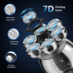 Cross-border LCD digital display full body washable razor USB rechargeable multi-function razor set wholesale