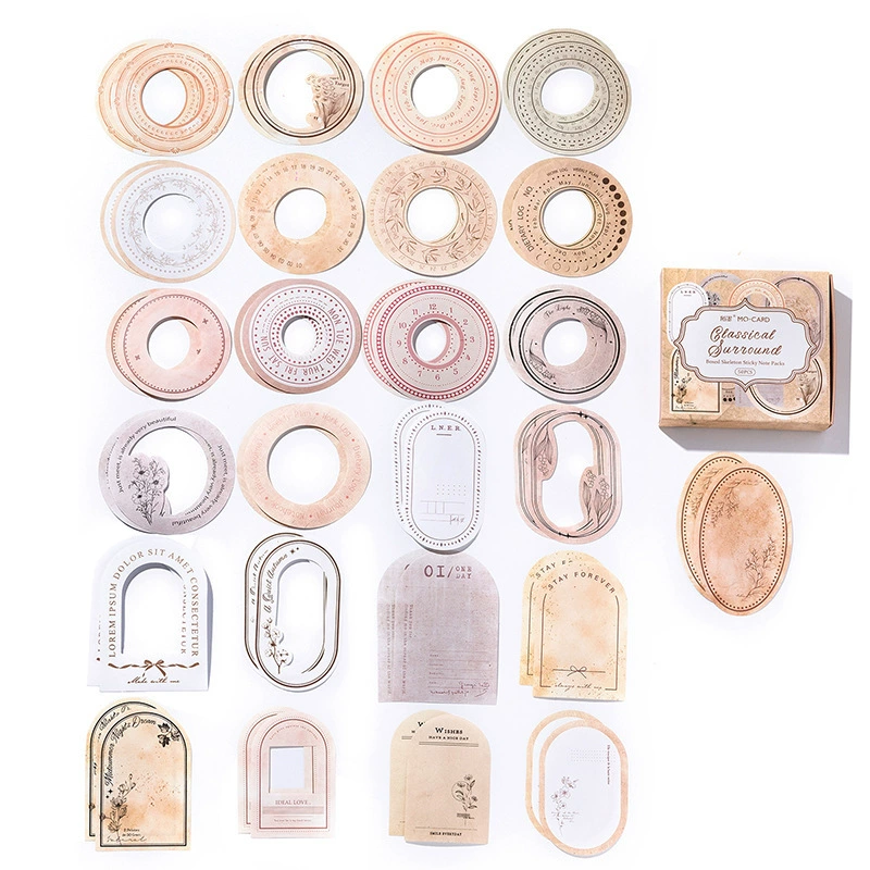 Mo Mo Box Hollow Copy Pool Material Plashed Tiring Revival Series Light Vocal Salt Frame Border Handbook DIY Decoration