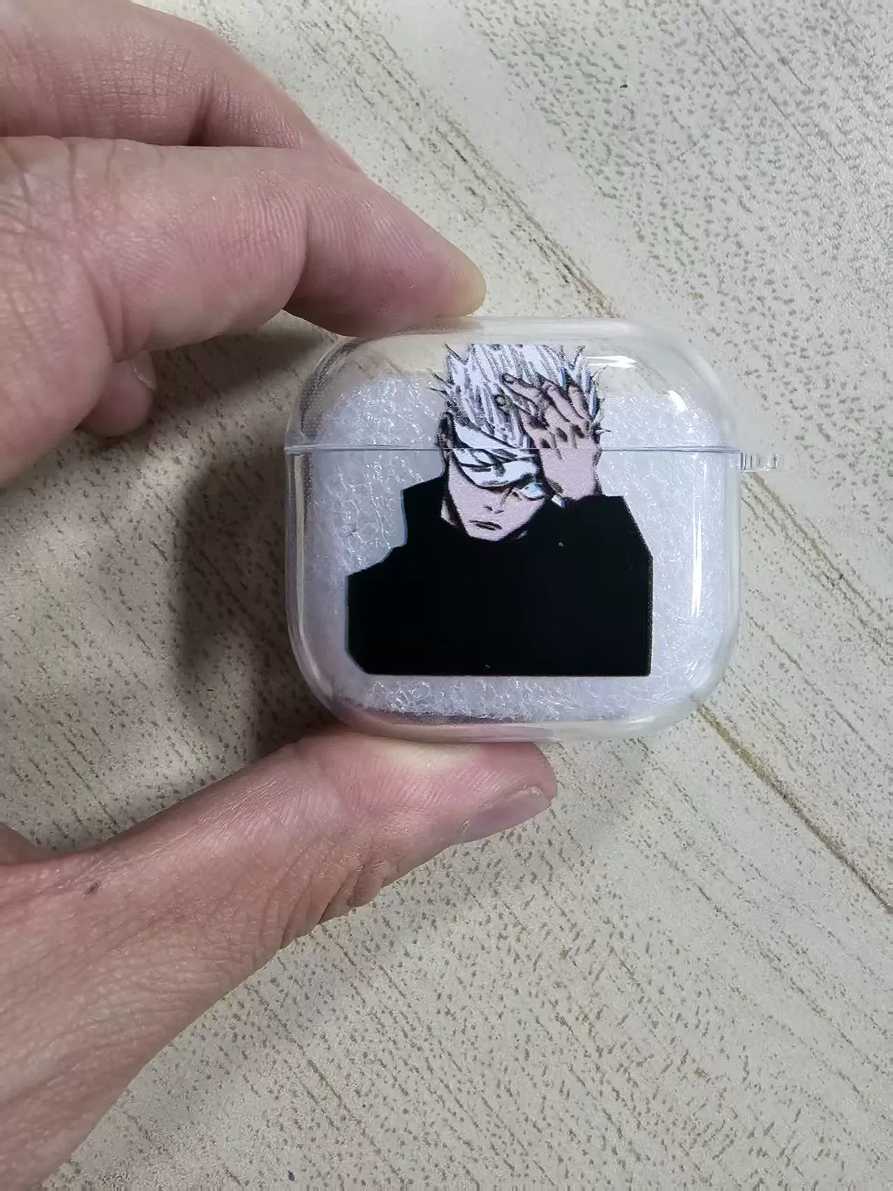 Защитный чехол (Apple) для AirPods — прозрачный чехол с карабином, совместим с AirPods 1/2/3 и Pro