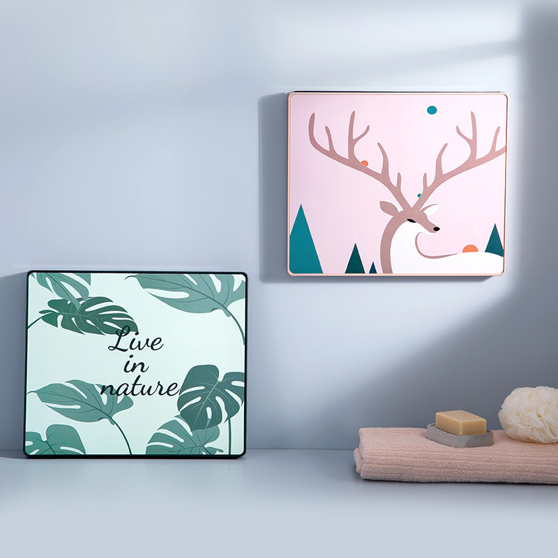 Bathroom Folding Storage Cabinet Bathroom Punch-free Storage Rack Waterproof Mural Storage Box Clothes Artifact