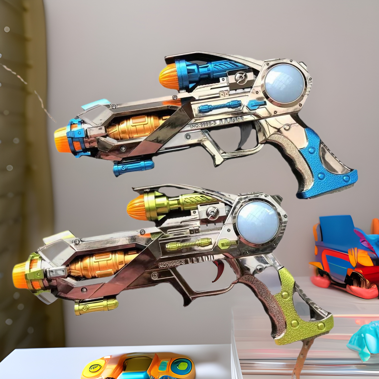 New Hot Sale Children's Toys Vibrating Electric Pistol Light Sound Effect Toy Gun with Projection Boys Gift