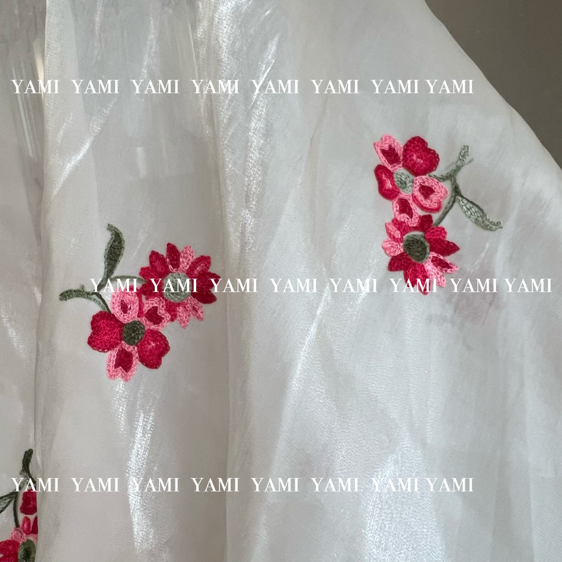 Directo de fábrica sedoso brillante forjado organza superficie bordado tela Lolita Hanfu ropa para niños tela de Mantel