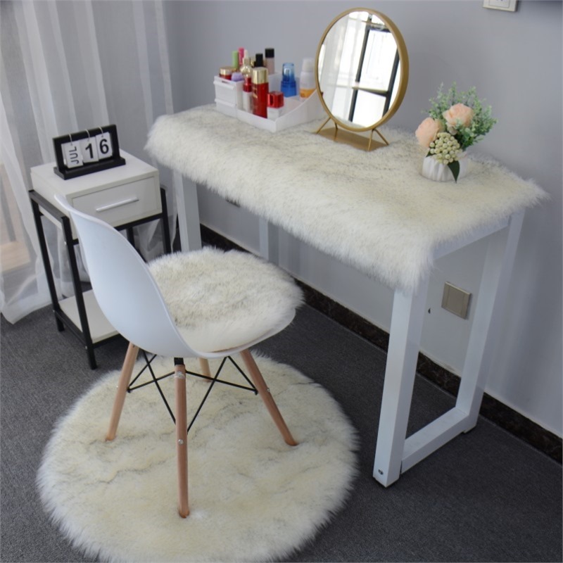 Cushion Girl Counter Blanket: Dajiang Car Carpet - gray-tip-3535cm-round