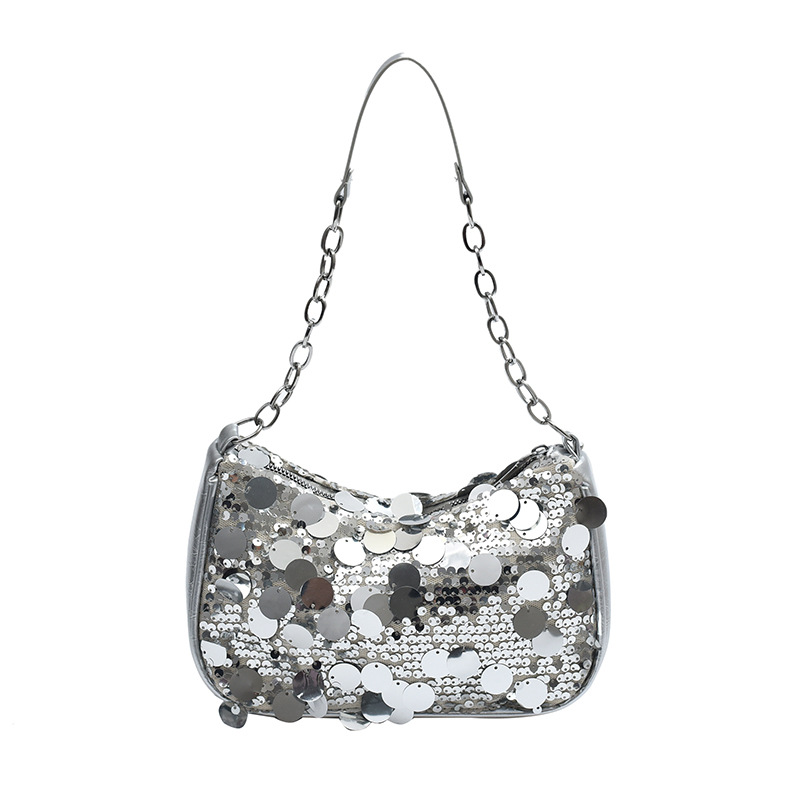 Bolsa de hombro de personalidad en línea de sequillas para mujeres 2024 primavera y verano nueva cadena bolsa de brazo de este año bolsas de bolsas populares para mujeres