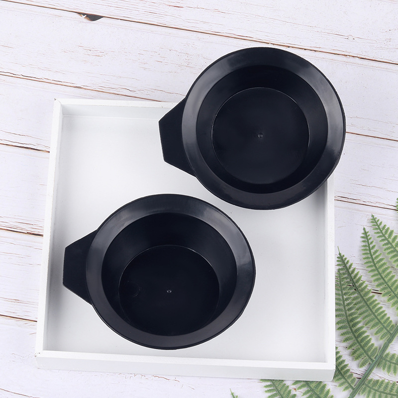 wholesale Barber Shop Hot Oil Bowl Black dyeing bowl Plastic bowl Hairdressing tool comb household Hair dyeing tool