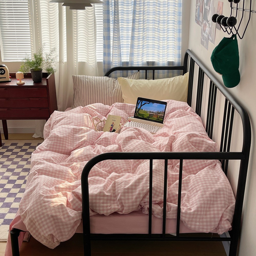 사쿠라 핑크 작은 격자