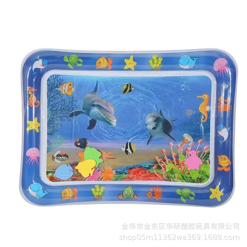 Cojín de palmaditas inflable para niños transfronterizos de Amazon Cojín de agua de palmaditas para bebés engrosado Cojín de juguete de palmaditas para bebés al por mayor