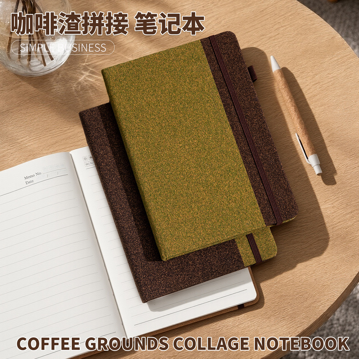 Cuaderno de notas de corcho transfronterizo ecológico A5 cuaderno de notas de negocios regalos corporativos se pueden imprimir LOGO