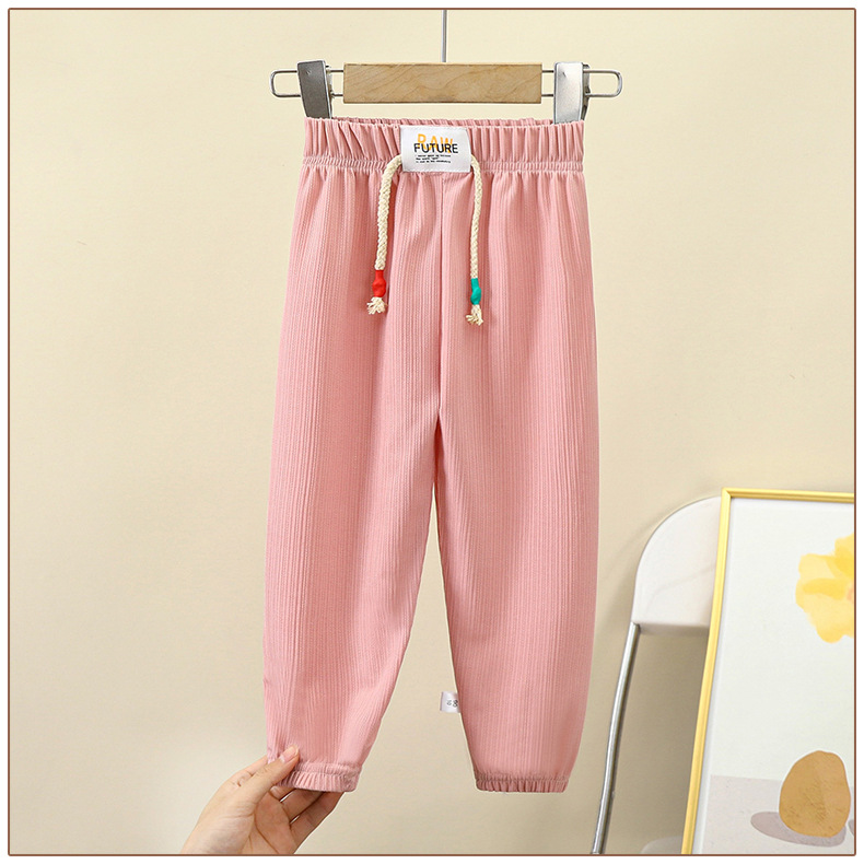 Casual Cartoon Round Dots Solid Color Polyester Boys Pants display picture 1
