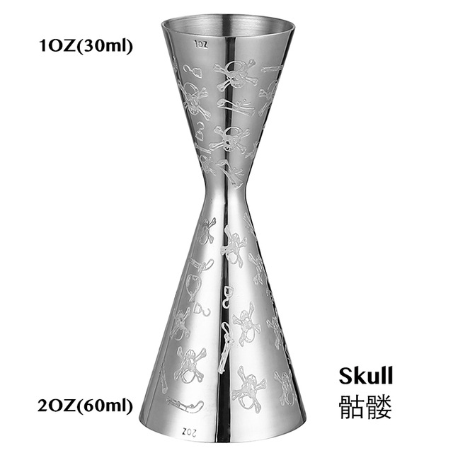 Dispositivo de medición de vino indio taza de onza cóctel taza de medición de doble cabeza 30/60 barman taza de Oz especial Jigger