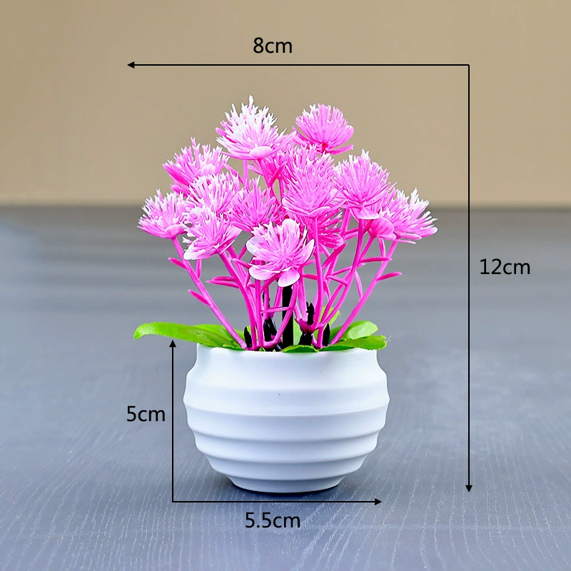 Plastic artificial plant, decorations for office, small pot, (Cross-border trading)