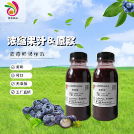蓝莓原浆原料蓝莓汁蓝莓果浆商用茶饮果汁浓缩蓝莓汁果蔬汁批发