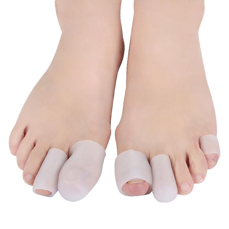 Cubierta del dedo del pie de silicona cubierta de cuidado del pulgar cubierta del dedo del pie cubierta protectora del dedo gordo valgus cubierta del dedo del pie superpuesta