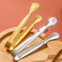 304不锈钢食物夹食品夹佐料方糖夹奶茶咖啡烧烤夹小号冰块夹子