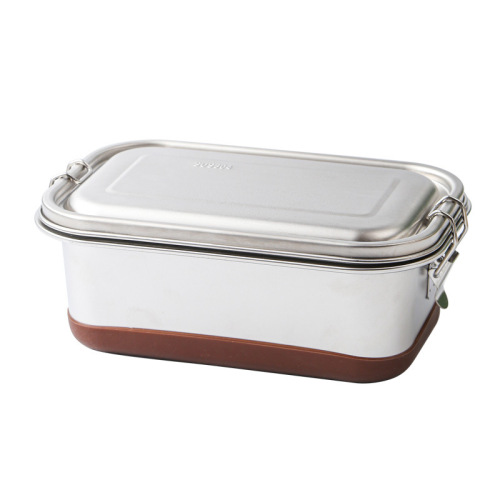304 stainless steel insulation bucket lunch box Japanese style student office worker leak-proof double-layer sealed lunch box crisper box