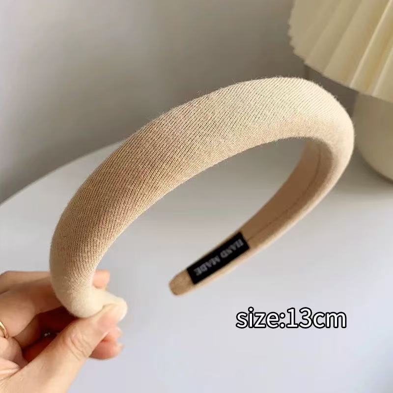 #229 khaki twill 2cm headband