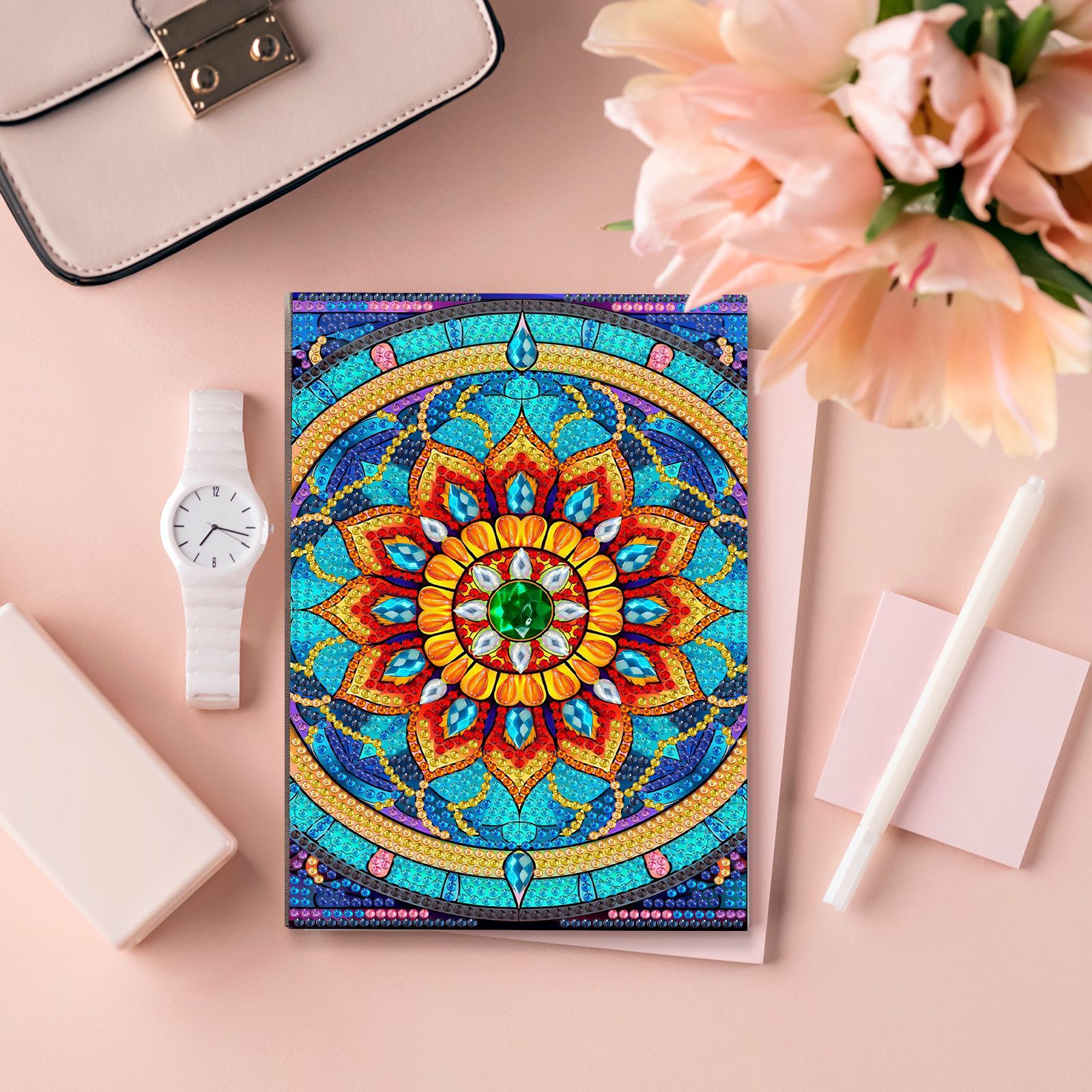 Accesorios de pintura de diamantes más vendidos a nivel internacional, pegatinas de diamantes hechas a mano, diario de pintura de diamantes A5, venta directa del fabricante.