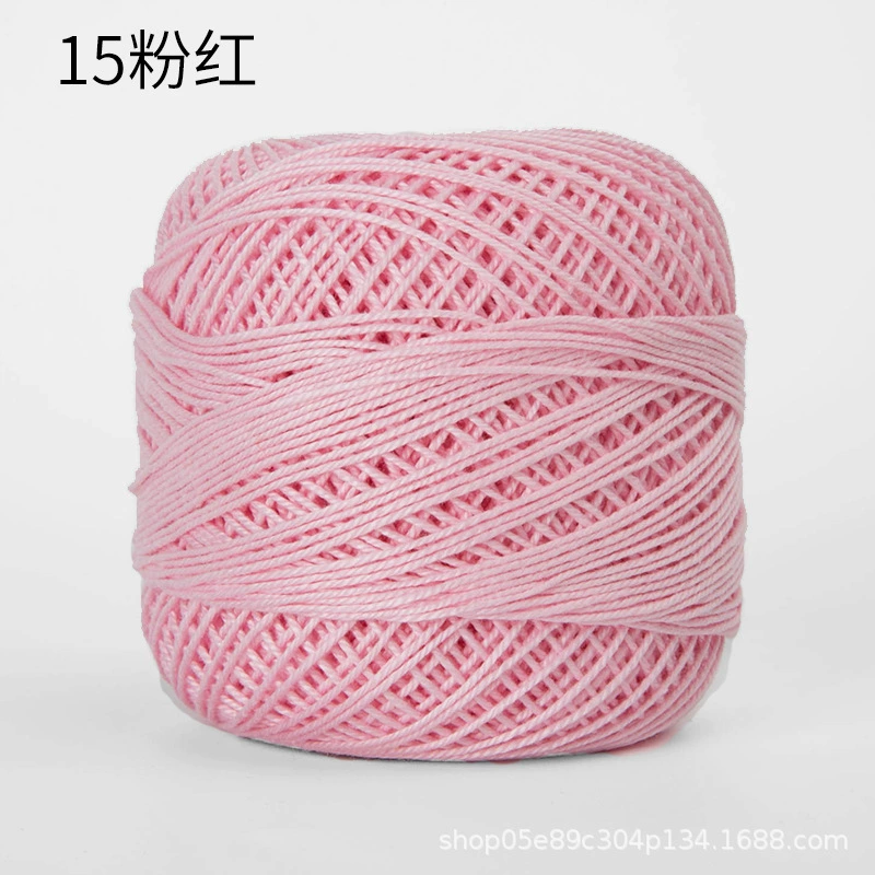 Шёлковая crochet нить шарики, 3 размера, разноцветная пряжа для вязания сумок и крючком