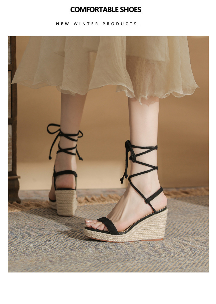 Sandal cao gót nữ hở mũi đế xuồng gót cao 9 cm — màu đen chi tiết 18