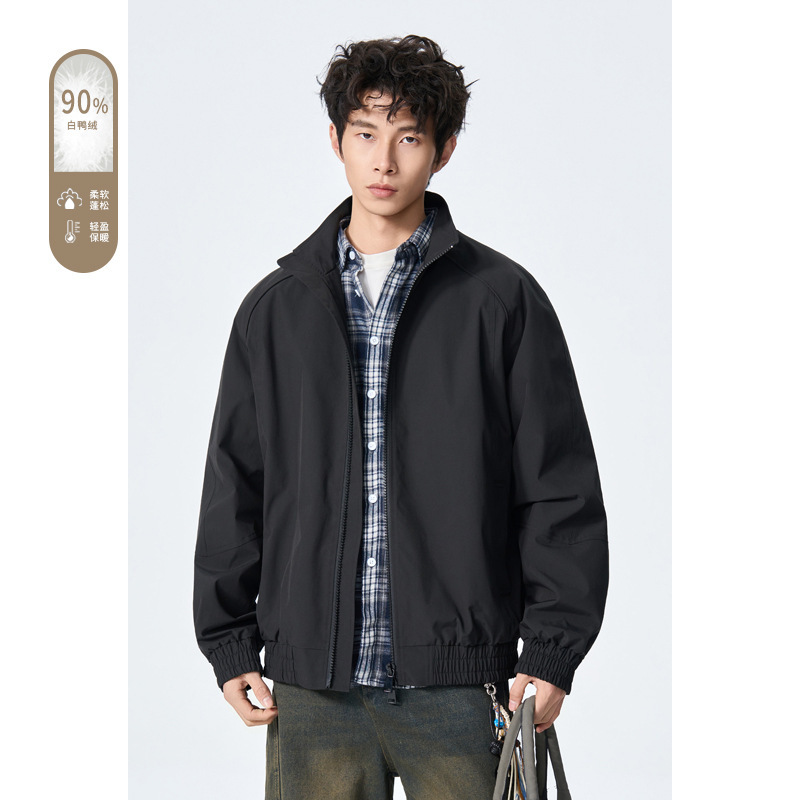 American-Style Double-Zipper Deconstructed Jacket Pilot Men's Autumn and Winter Harrington Coat 90% White Duck down Jacket American-Style Double-Zipper Deconstructed Jacket Pilot Men's Autumn and Winter Harrington Coat 90% White Duck down Jacket