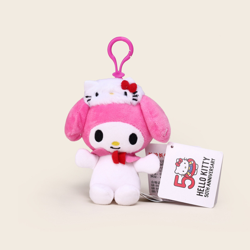 本物のサンリオぬいぐるみメロディークロミハローキティぬいぐるみペンダントかわいいキーホルダーギフト|undefined