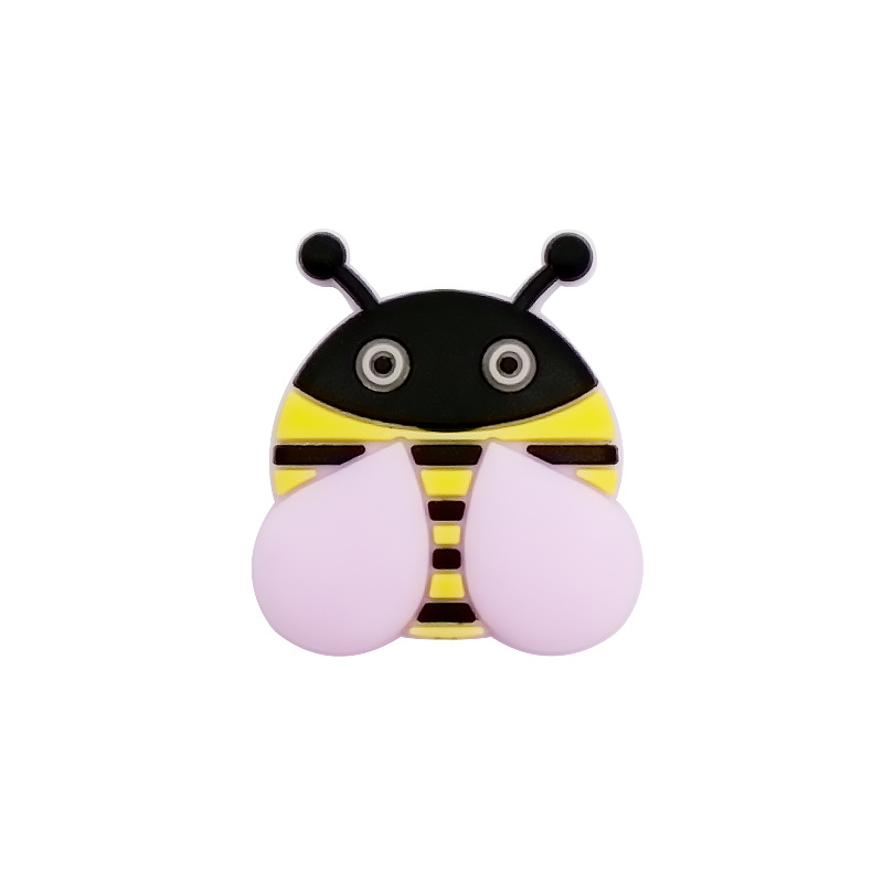 Transfronteriza nueva silicona epoxi abeja cuentas silicona molienda palo de silicona perlas sueltas calmante anti-gota accesorios de cadena